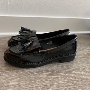 Black penny loafers
